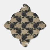 Antike gotische Schwarze Rose und Kalligraphie Geschenkschachtel (Ungefaltet)