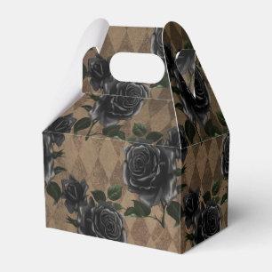 Antike gotische schwarze Rosen Geschenkschachtel