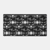 Antike gotische verzierte Einrichtung Schwarz-weiß Schreibtischunterlage (Vorderseite)