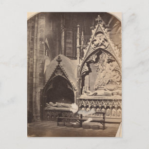 Antike Grabfoto benutzerdefinierte Halloween-Einla Postkarte