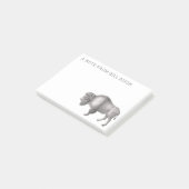 Antike Gravur eines Bisons oder Büffel-Post-it Post-it Klebezettel (angewinkelt)