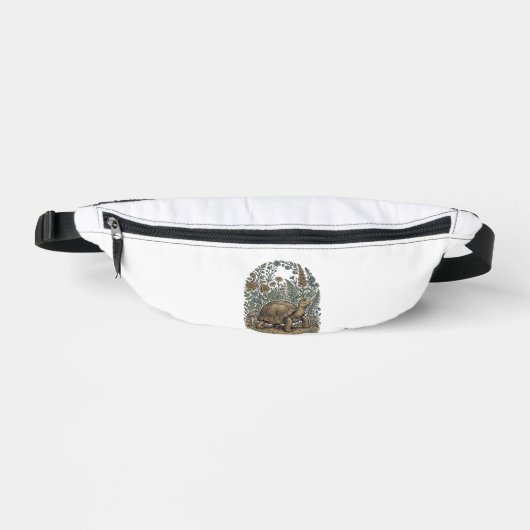 Antike Gravur Schildkröte Botanischer Garten Bauchtasche (Vorderseite)
