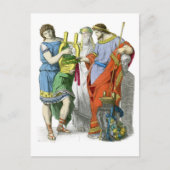 Antike Griechen Postkarte (Vorderseite)