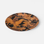 Antike griechische Antike Rote Abbildung Kunst Pappteller (Schrägansicht)