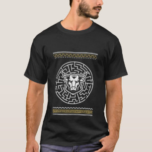 Antike griechische Götter Mythologie Minotaur Maze T-Shirt