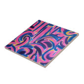 Antike griechische Graffiti - Abstrakte Kunsthandg Fliese (Seite)