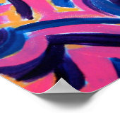 Antike griechische Graffiti-Handgemalte Abstrakte Poster (Ecke)