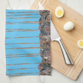 Antike griechische Hopliten kämpfen Geschirrtuch (Viertel Falte)