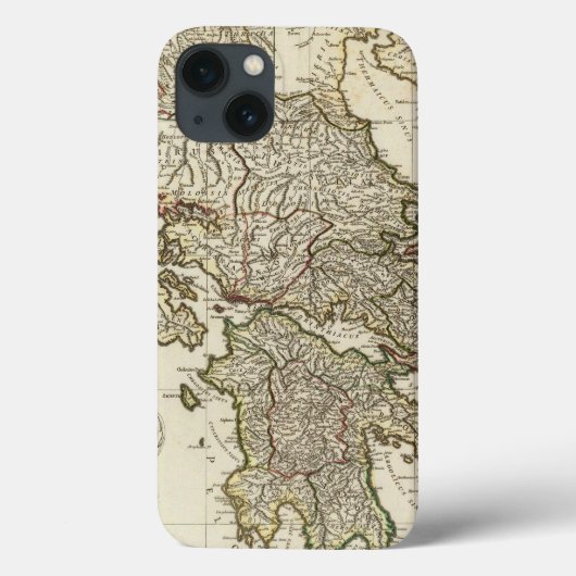 Antike griechische Karte Case-Mate iPhone Hülle (Rückseite)