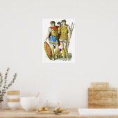 Antike griechische Krieger Poster (Küche)