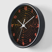 Antike griechische Labyrinthmauer Uhr (Winkel)
