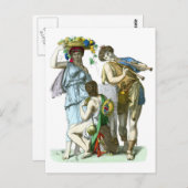 Antike griechische Musiker und Country Folks Postkarte (Vorne/Hinten)