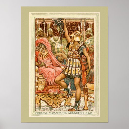 Antike griechische Mythen Perseus von Walter Crane Poster (Vorne)