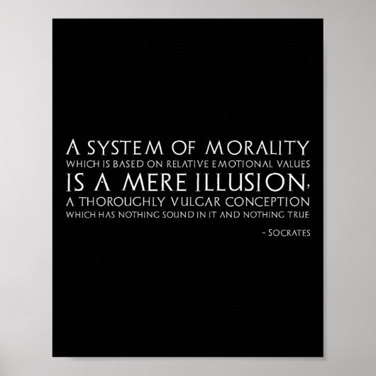 Antike griechische Philosophie - Philosoph Sokrate Poster (Vorne)