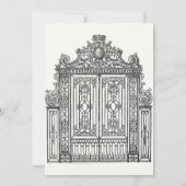 Antike griechische römische Architektur Einladung (Rückseite)