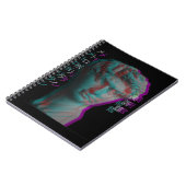 Antike griechische Skulptur Vaporwave Statue Head Notizblock (Linke Seite)