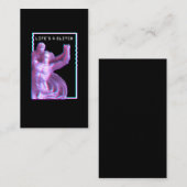 Antike griechische Statue Ästhetik Vaporwave Glitc Visitenkarte (Vorne/Hinten)