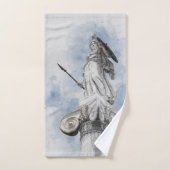 Antike griechische Statue Athena Badhandtuch Set (Handtuch)