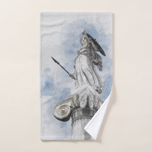 Antike griechische Statue Athena Badhandtuch Set (Handtuch)