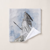 Antike griechische Statue Athena Badhandtuch Set (Waschlappen)