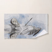 Antike griechische Statue Athena Badhandtuch Set (Handtuch)