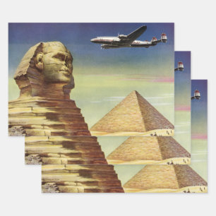 Antike Große Sphinx von Gizeh, Pyramiden von Ägypt Geschenkpapier Set