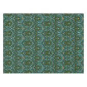 Antike Grün Blau William Morris Herbstblumen Tischdecke (Vorderseite (Horizontal))