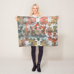 Antike Grunge Vintag Alte handgefertigte Wollteppi Fleecedecke