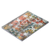 Antike Grunge Vintag Alte handgefertigte Wollteppi Notizblock (Linke Seite)