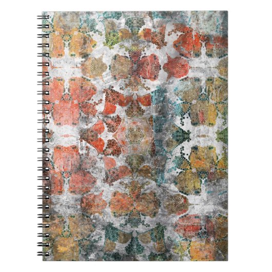 Antike Grunge Vintag Alte handgefertigte Wollteppi Notizblock (Vorderseite)