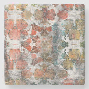 Antike Grunge Vintag Alte handgefertigte Wollteppi Steinuntersetzer