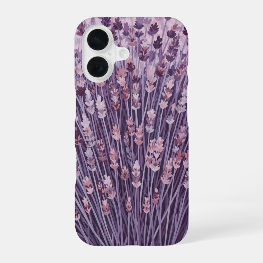 Antike gruppierte Lavendel iPhone 16 Hülle (Rückseite)