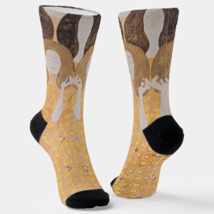 Antike Gustav Klimt Gold Art Nouveau Blumenkunst Socken