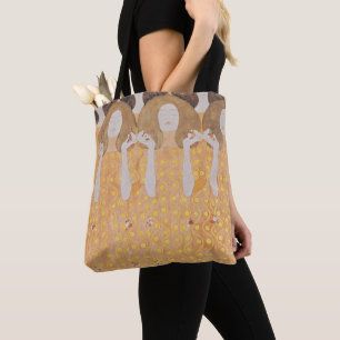 Antike Gustav Klimt Gold Art Nouveau Blumenkunst Tasche