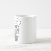Antike Hahn-Illustration Kaffeetasse (Mittel)