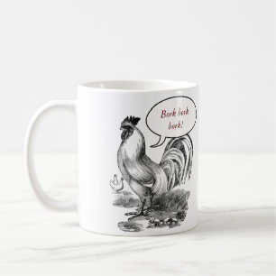 Antike Hahn-Illustration Kaffeetasse