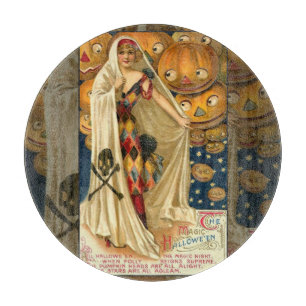 Antike Halloween-Kürbislaterne Schneidebrett