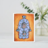 Antike Hamsa Postkarte (Stehend Vorderseite)