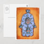 Antike Hamsa Postkarte (Vorne/Hinten)
