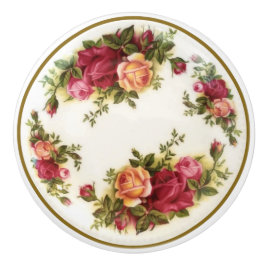 Antike handgemalte Limoges-China-Keramik-Griffe Keramikknauf