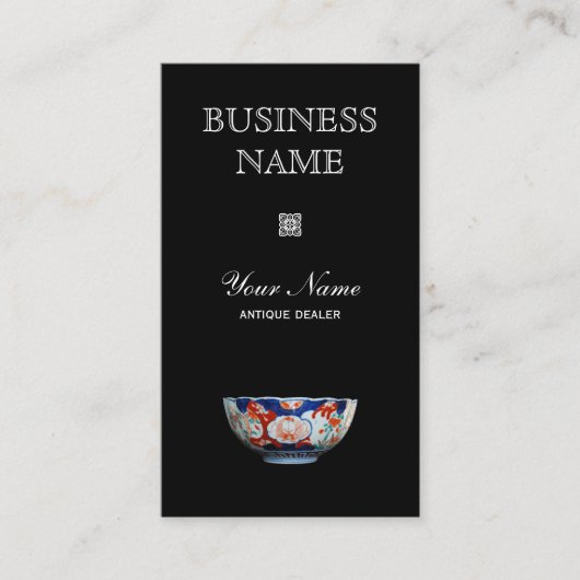 Antike Händlerkarte Visitenkarte (Vorderseite)