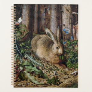 Antike Hasen Wald Natur Dunkle Cottagecore Planer