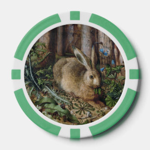 Antike Hasen Wald Natur Dunkle Cottagecore Pokerchips
