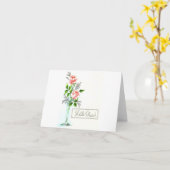 Antike Hello Rosen Karte (Gelbe Blume)