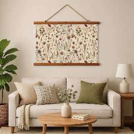 Antike Herbarium gepresste Blumen Holz Wandteppich Mit Holzrahmen