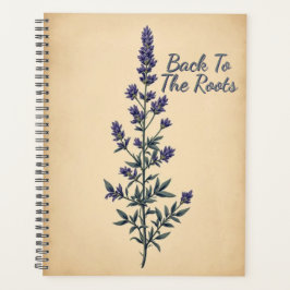 Antike Herbariumsstudie | Verwitterte botanische K Planer