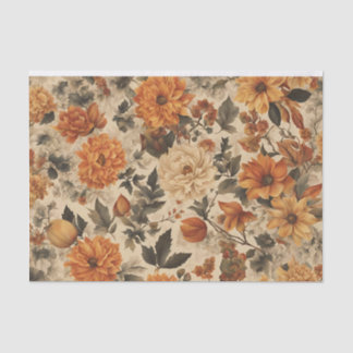 Antike Herbstblumen Dekorative Pilze Seidenpapier
