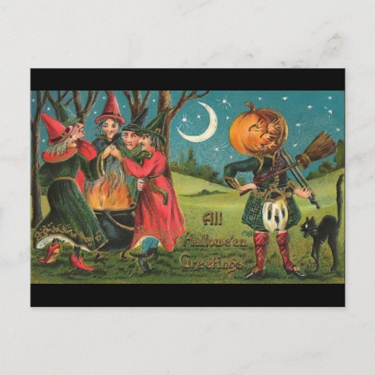 Antike Hexen Postkarte (Vorderseite)