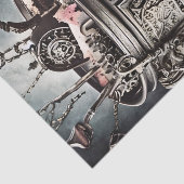 Antike Hexerei mit Cauldron und Zauberbüchern Seidenpapier (Ausschnitt)