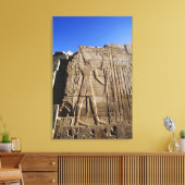 antike Hieroglyphen an der Wand, Tempel von Karnak Leinwanddruck (Insitu (Wohnzimmer))